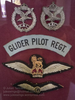 Insignia worn by members of the Glider Pilot Regiment. Photo: Julian Tennant
