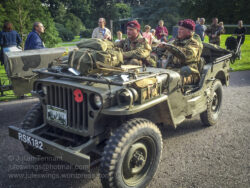 Military re-enactors in their jeep at the Airborne Museum Hartenstein for the Operation Market Garden commemoration held every September. Photo: Julian Tennant The Airborne Museum Hartenstein Arnhem