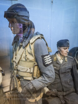 German Luftwaffe uniforms worn during the occupation of Holland. Photo: Julian Tennant Arnhem Oorlogsmuseum 40-45. Arnhem War Museum 40-45.