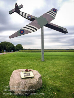 Glider Memorial and Liberation Route Marker 25 near the entrance to the Camping & Chalet Park "De Lindenhof", home to Paul Hendriks' Glider Museum Wolfheze. Photo: Julian Tennant arnhem wolfheze