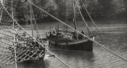 1st Special Boat Service in the Mediterranean and Aegeaan, 1943-45. 'A Levant Schooner', a typical Greek caique, naval crew of 3, carying a Special Boat Service patrol of approximately 12 men. Vessel armed with one PAK 38 (Panzerabwehrkanone) forward and two .303 Browning Medium Machine Guns amidships. Fitted with a Valentine tank diesel engine with a maximum speed of approximately 8 knots, typically used for island raids. Imperial War Museum Object No. 205302732 Special Boat Service SAS