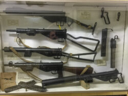 British Sten gun variations on display at the Arnhem Oorlogsmuseum 40-45. Photo: Julian Tennant