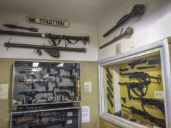 German weapons display at the Arnhem Oorlogsmuseum 40-45. Photo: Julian Tennant
