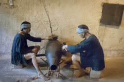 Located about 50km from Ho Chi Minh City, the tunnels at Ben Dinh are one of two such attractions (the other a little further down Provincial Road 15, at Ben Duoc) in the Cu Chi district. Entrance fee is 65000 Dong which includes a guided tour starting in a partially dug in classroom where the guide provides an overview of the tunnel system and its role in the conflict. From there you are shown various exhibits including booby trap and protection measures, command bunkers, hospitals and a munitions manufacturing workshop that recycled unexploded American ordnance. Some, such as the one demonstrating how the infamous ‘Ho Chi Minh sandals’ were made from old tyres allow the visitor to see how the items were made as well as buy the manufactured product. A 50m section of tunnel has been recreated for (larger ‘western’) visitors who wish to experience the feeling of crawling in the dark, dank confines a few meters below the surface. Scattered throughout the site are a handful of war artifacts including a knocked out M-41 tank, munitions and signposts indicating bomb craters, which may otherwise remain unnoticed amongst the rejuvenated undergrowth. At one end there is a café area and 25m shooting range where you can let loose with the usual assortment of M16’s, AK 47’s, M-60’s etc or add some more fake Zippo lighters, dog tags, beer can toys and ‘ho chi minh sandals’ to your collection. For more information go to www.cuchitunnel.org.vn