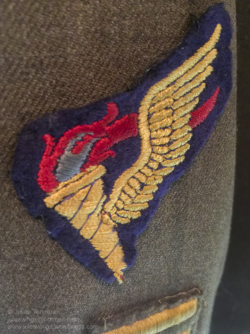 US Airborne Pathfinder qualification badge. Photo: Julian Tennant US Paratrooper's D-Day Experience Museum. Saint-Côme-du-Mont, Normandy