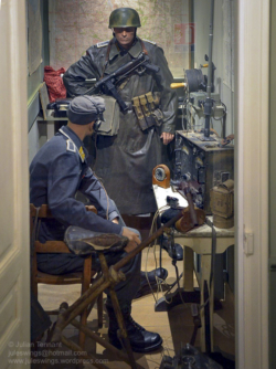 Radio room of the Fallschirmjäger Regiment 6 Regimental Command Post in the Dead Man's Corner Museum. Photo: Julian Tennant 'Dead Man’s Corner' - German Paratrooper Museum – Saint-Côme-du-Mont, Normandy