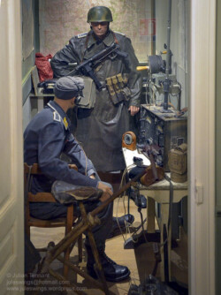 Radio room of the Fallschirmjäger Regiment 6 Regimental Command Post in the Dead Man's Corner Museum. Photo: Julian Tennant 'Dead Man’s Corner' - German Paratrooper Museum – Saint-Côme-du-Mont, Normandy