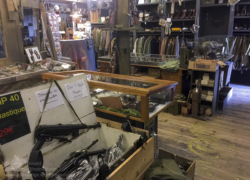 The 'Paratrooper' shop at the Dead Man's Corner Museum. Photo: Julian Tennant 'Dead Man’s Corner' - German Paratrooper Museum – Saint-Côme-du-Mont, Normandy