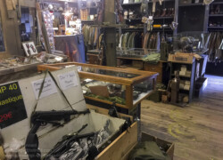 The 'Paratrooper' shop at the Dead Man's Corner Museum. Photo: Julian Tennant 'Dead Man’s Corner' - German Paratrooper Museum – Saint-Côme-du-Mont, Normandy