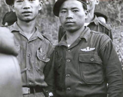 Thai PARU instructors circa 1963/4. Note the metal parachutist wing. Photo: J. Vinton "Vint" Lawrence