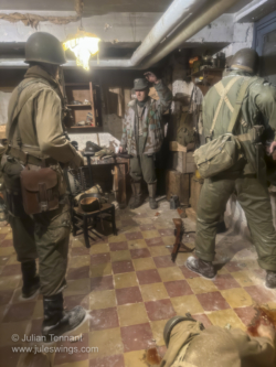 Paratroopers of the 17th Airborne Division clearing a room. 101st Airborne Museum Bastogne