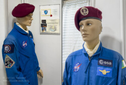 Uniform of Major Paolo Nespoli who participated in the 2007 Space Shuttle Mission.