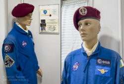 Uniform of Major Paolo Nespoli who participated in the 2007 Space Shuttle Mission.