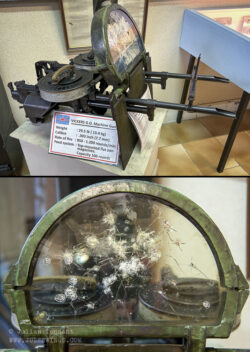 Vehicle mounted twin Vickers G.O. Machine Guns from the reconnaissance jeep in which Lieutenant Paul Renkin, Claude de Villermont and Emile Lorphevre were killed on 31/12/1944 at Bure.