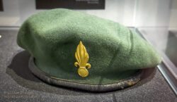 Legionnaire's green beret. Until 1948, the Foreign Legion's headress was the white kepi. From 1948, legion paratroopers began to wear the green beret. This headress spread quickly and was officially adopted for the entire Foreign Legion in 1957. French Foreign Legion Museum Aubagne Musée de la Légion Etrangère