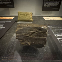 Coc Xa Stone, 1950. In the autumn of 1950, the Battle of Colonial Route 4 (RC4) resulted in a catastrophe for the French army. The evacuation of Cao Bang led to the abandonment of Lang Son and Lao Kai, as well as the destruction of several units of the expeditionary force, including the 1st Foreign Parachute Battalion (1 BEP), of which only 24 men survived. This piece of rock was removed from the hip of a legionnaire wounded at the battle of Coc Xa. French Foreign Legion Museum Aubagne Musée de la Légion Etrangère