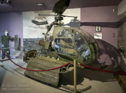 Sud-Ouest SO. 1221 Djinn is a French-manufactured, two-seat, light utility helicopter developed in 1953 and notable for being the first production rotorcraft to use tip-jet propulsion. This unique design eliminated the need for an anti-torque tail rotor, a feature present in most conventional helicopters. The Djinn was used for close reconnaissance, medevac and artillery observation missions in Algeria from 1957.