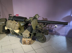 Vespa 150 TAP. Equipped with a 75mm recoilless rifle and used during the Algerian War. It gave the French paras an ability to bombard fortifications and destroy the armoured vehicles of the National Liberation Front (FLN).