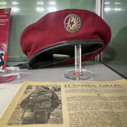 Beret of Brigadier General Jean Gilles, commander of the French Airborne forces in Indochina from December 1952.