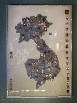 Map of French Indochina featuring some of the insignia used by various units (not just airborne) during the conflict.