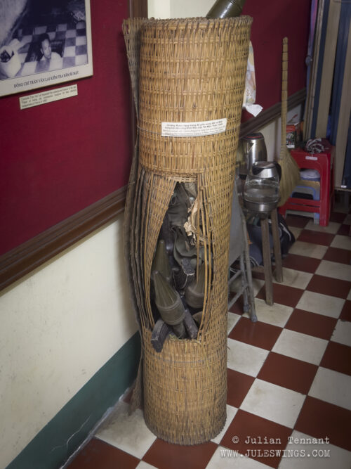 Bamboo-woven mat used to conceal the weapons for the attack on the Independence Palace, 1968