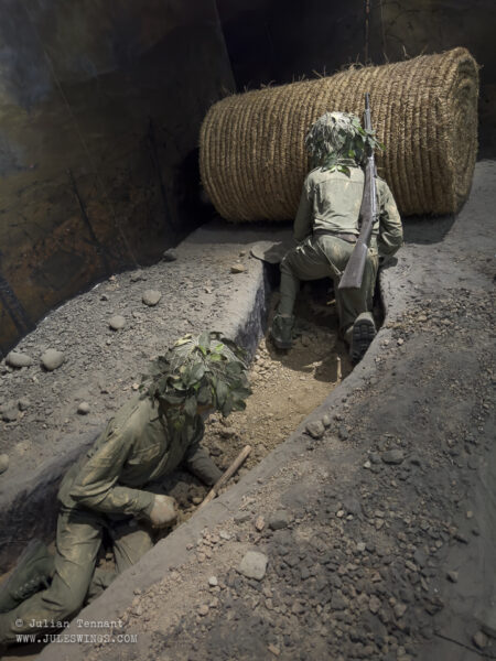 Viet Minh troops developing the trench network that allowed them to slowly move closer to Huguette before the final assault. Photo: Julian Tennant Dien Bien Phu Victory Museum